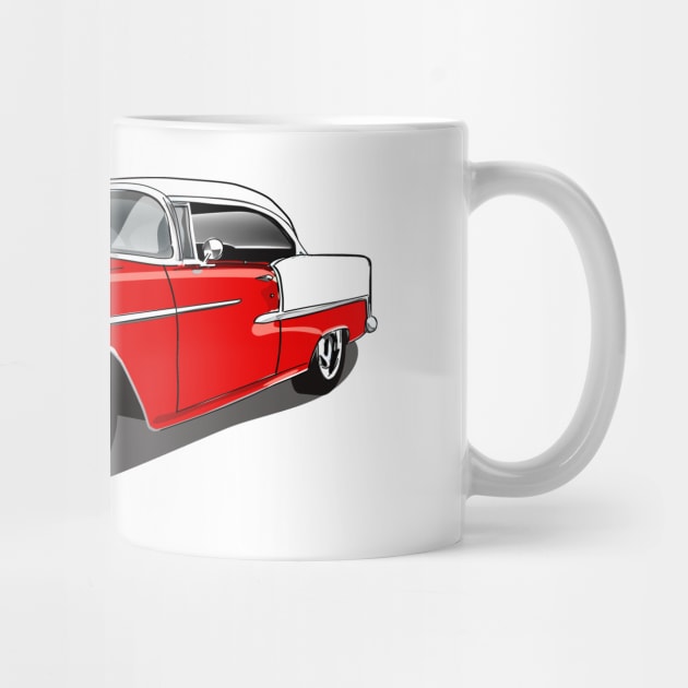 1955 Gypsy Red Chevy Bel Air Print by RPM-ART